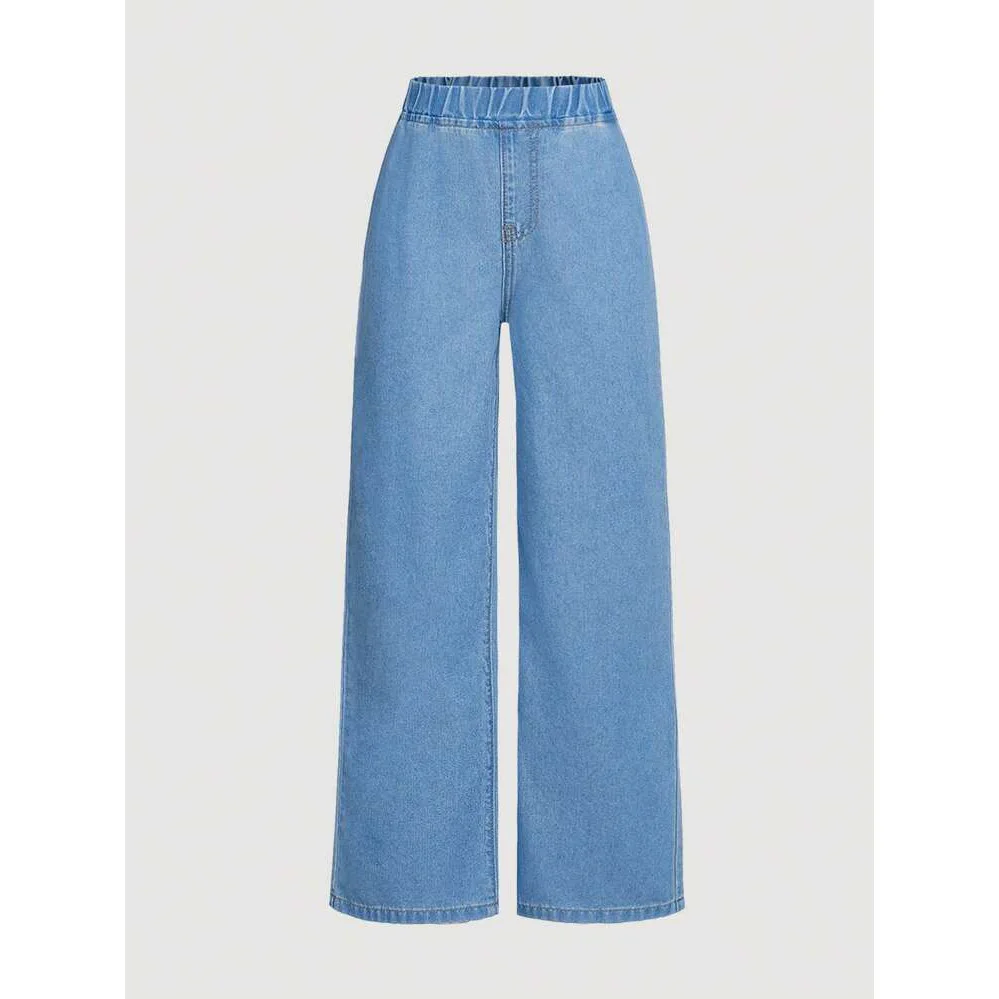 Женские джинсы, широкие брюки, джинсы с эластичной резинкой на талии, потертые, уличная одежда 2025 года, винтажные женские прямые брюки
Женские джинсы, широкие брюки, джинсы с эластичной резинкой на талии, потертые, уличная одежда 2025 года, винтажные женские прямые брюки