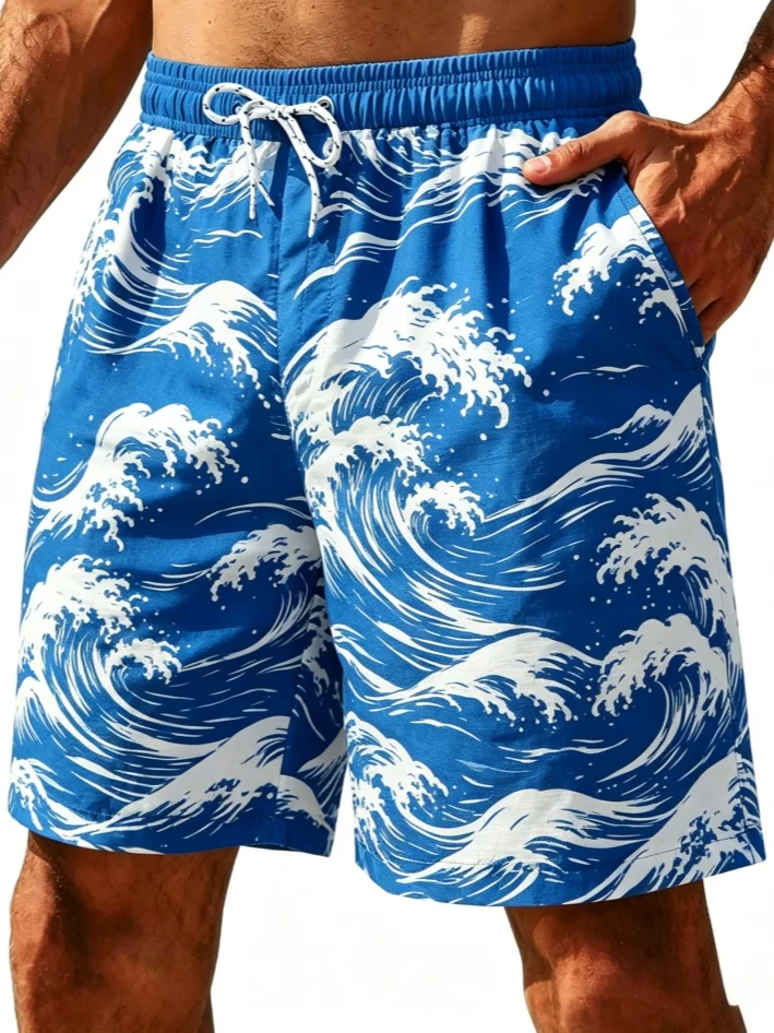 Plus Size Mens Japanese Kanagawa Wave Print Drawstring Beach Shorts Elastic Waist Pocket Swim Trunks
Plus Size Mens Japanese Kanagawa Wave Print Drawstring Beach Shorts Elastic Waist Pocket Swim Trunks
