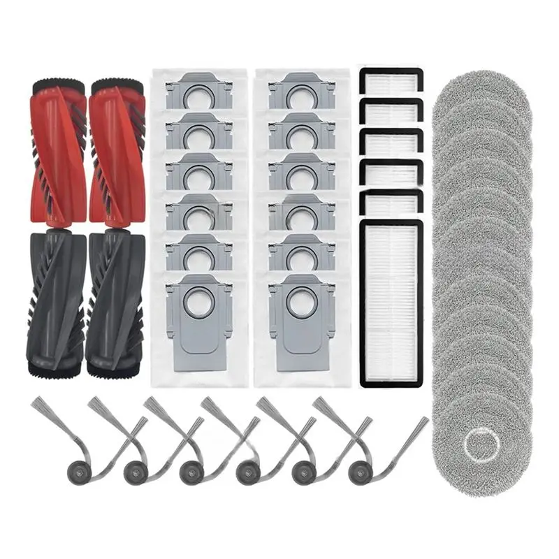 Запасные части A13I для Roborock Qrevo C/Curv/Curvc/Edge/Edgec/5AE/S5V - Основная щетка, боковая щетка, HEPA-фильтр, салфетка для влажной уборки, мешок для сбора пыли
Запасные части A13I для Roborock Qrevo C/Curv/Curvc/Edge/Edgec/5AE/S5V - Основная щетка, боковая щетка, HEPA-фильтр, салфетка для влажной уборки, мешок для сбора пыли