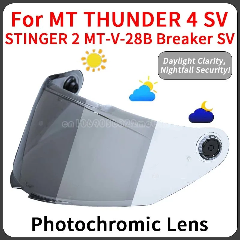 Фотохромный козырек для шлема Thunder 4, козырек для MT THUNDER 4 SV STINGER 2 для MT-V-28B, защитные очки SV, аксессуары для шлема
Фотохромный козырек для шлема Thunder 4, козырек для MT THUNDER 4 SV STINGER 2 для MT-V-28B, защитные очки SV, аксессуары для шлема