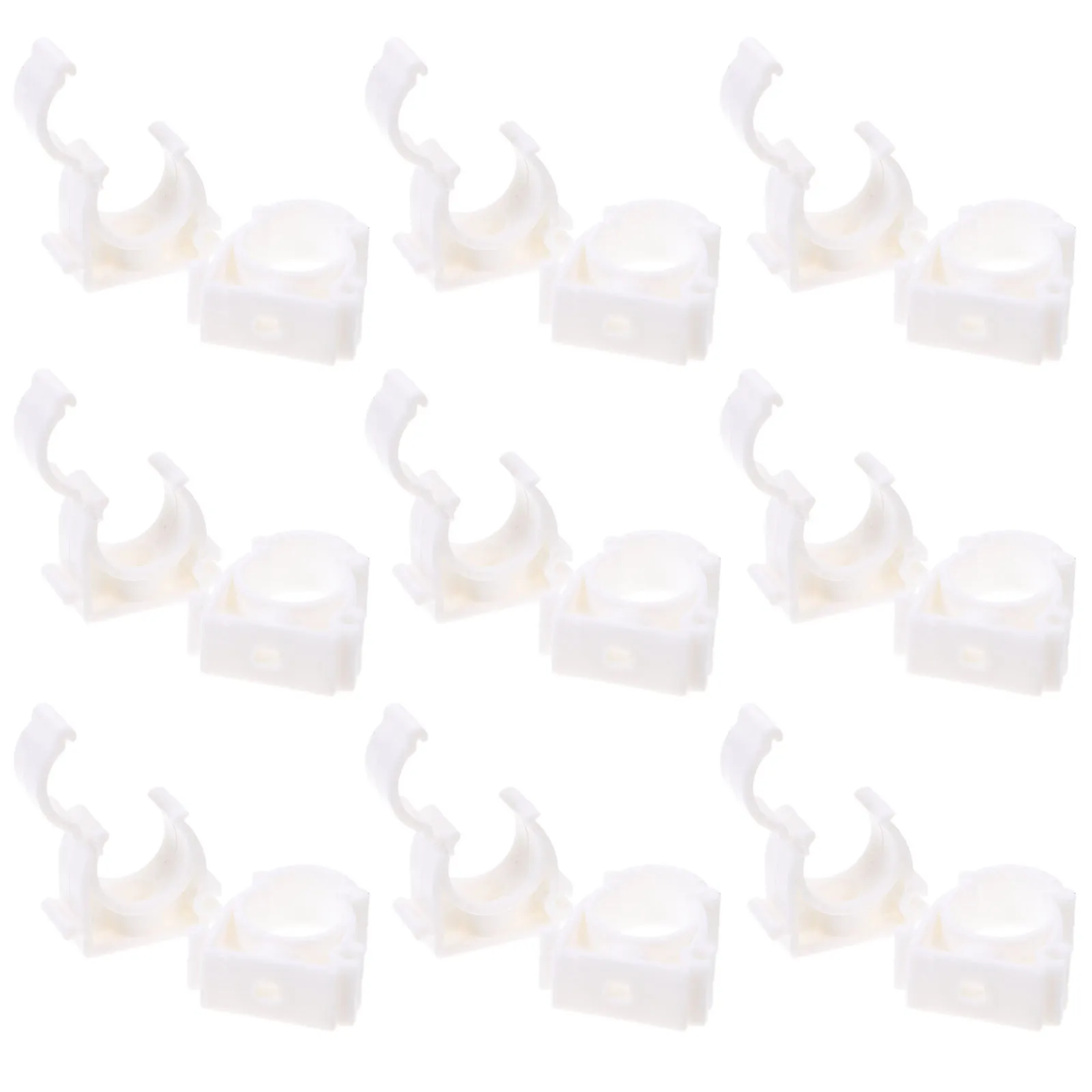 20pcs Pipe Clamps Plastic Tube Holder Support Bracket Conduit Hanger Heavy Duty Heat Resistant Stable Practical Hardware
20pcs Pipe Clamps Plastic Tube Holder Support Bracket Conduit Hanger Heavy Duty Heat Resistant Stable Practical Hardware