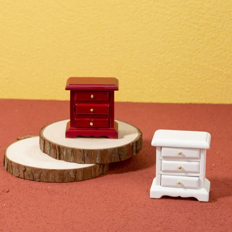1/6 1/12 Dollhouse Wooden/Plastic Miniature Bedroom Bedside Table Storage Drawer Cabinet Model DIY Doll House Bedroom Decor
1/6 1/12 Dollhouse Wooden/Plastic Miniature Bedroom Bedside Table Storage Drawer Cabinet Model DIY Doll House Bedroom Decor