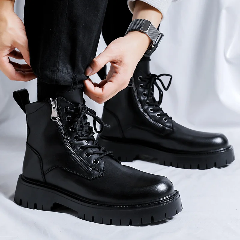 mens fashion original leather boots black stylish platform shoes party prom dress cowboy ankle boot handsome motorcycle botas
mens fashion original leather boots black stylish platform shoes party prom dress cowboy ankle boot handsome motorcycle botas