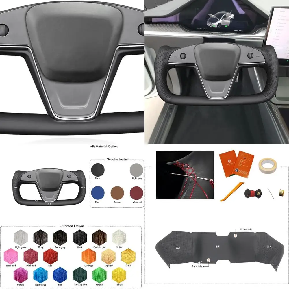 Чехол на руль в стиле Yoke для Tesla Model S 2021-2023/Model X 2021-2023, сшитая вручную рулевая пленка
Чехол на руль в стиле Yoke для Tesla Model S 2021-2023/Model X 2021-2023, сшитая вручную рулевая пленка