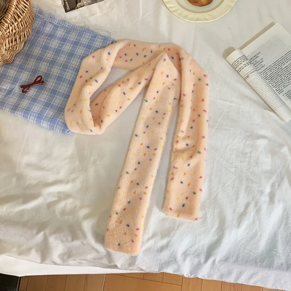 Модный красочный шарф в горошек с дофамином, узкий кашемировый вязаный шарф в корейском стиле, ветрозащитный утолщенный зимний женский теплый шарф для шеи
Модный красочный шарф в горошек с дофамином, узкий кашемировый вязаный шарф в корейском стиле, ветрозащитный утолщенный зимний женский теплый шарф для шеи