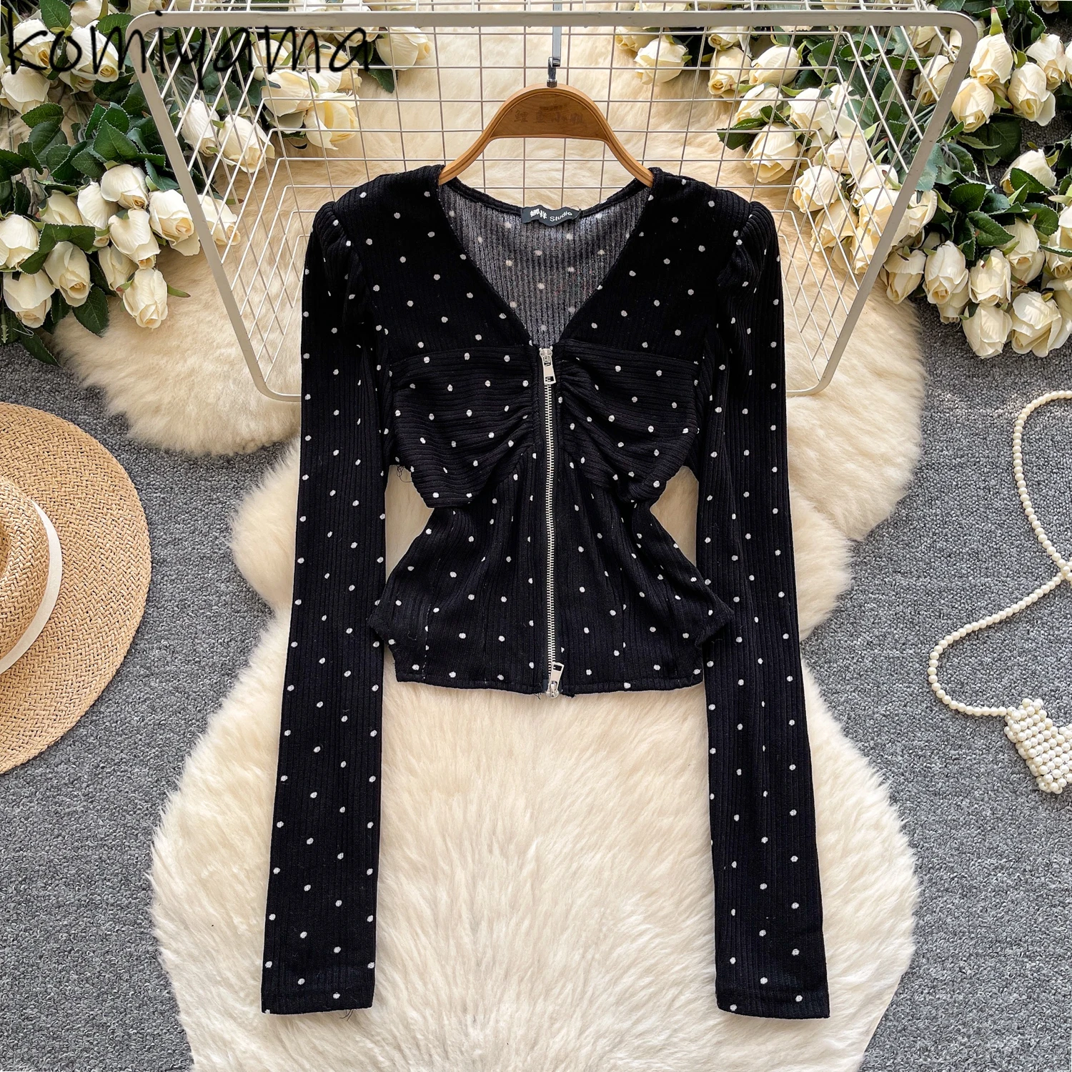 Polka Dot Print 2025 Ropa Mujer V-neck Zipper Shirts & Blouses Full Sleeve Tops Fashion All-match Blusas Advanced Sensecamisas
Polka Dot Print 2025 Ropa Mujer V-neck Zipper Shirts & Blouses Full Sleeve Tops Fashion All-match Blusas Advanced Sensecamisas