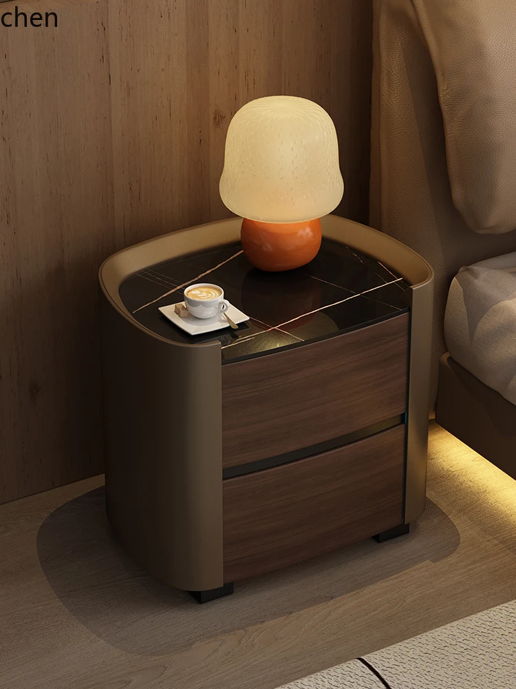 QZT rock slab bedside table leather storage double pumping storage bedroom bedside table
QZT rock slab bedside table leather storage double pumping storage bedroom bedside table