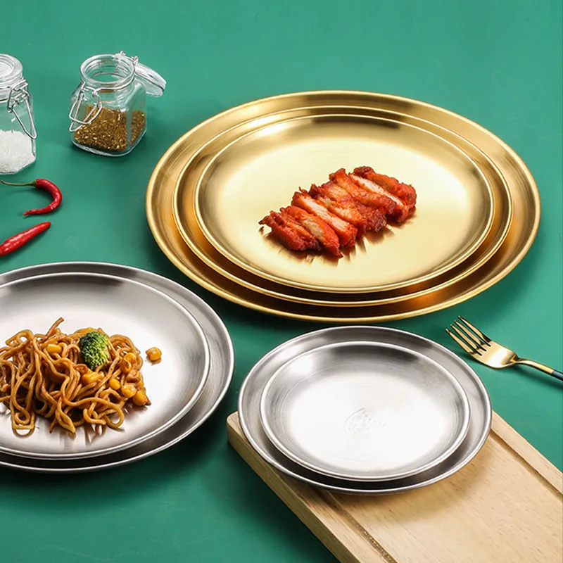 Multi Size 201 Stainless Steel Circular Barbecue Dish Minimalist Tray For Home Kitchen Snack Dish
Multi Size 201 Stainless Steel Circular Barbecue Dish Minimalist Tray For Home Kitchen Snack Dish