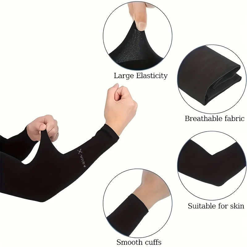 1-Pack, summer ice silk sleeves, outdoor driving arm guards, sun shading, comfortable and breathable, highly elastic and breathable polyester fiber, suitable for fishing, driving, golf, cycling, hiking and outdoor sports - lettered sleeves, elastic fit
1-Pack, summer ice silk sleeves, outdoor driving arm guards, sun shading, comfortable and breathable, highly elastic and breathable polyester fiber, suitable for fishing, driving, golf, cycling, hiking and outdoor sports - lettered sleeves, elastic fit