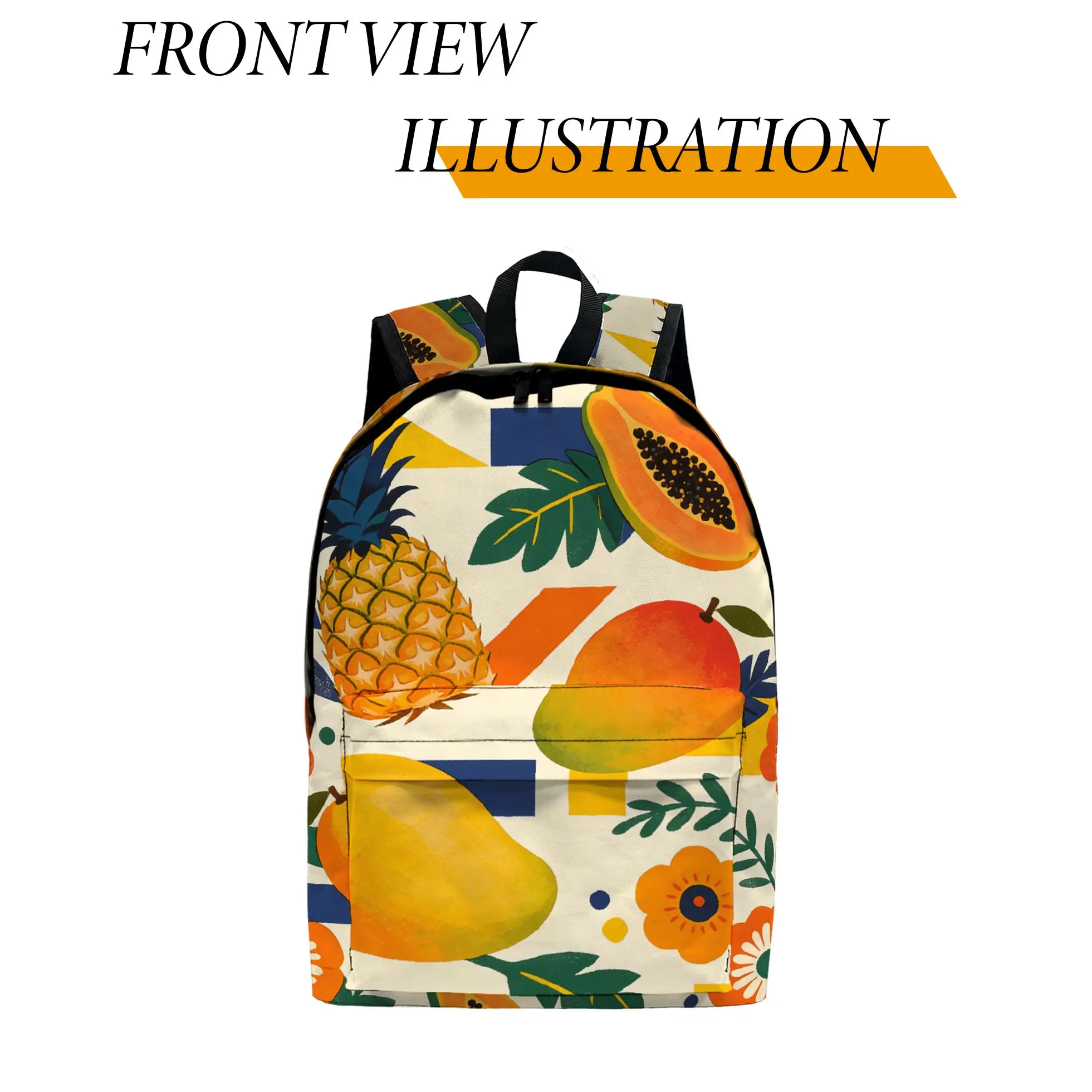 1pc Pineapple and Mango Minimalist Print Backpack, Fashionable and Simple, Unisex, Large Capacity, High-Quality Gift
1pc Pineapple and Mango Minimalist Print Backpack, Fashionable and Simple, Unisex, Large Capacity, High-Quality Gift