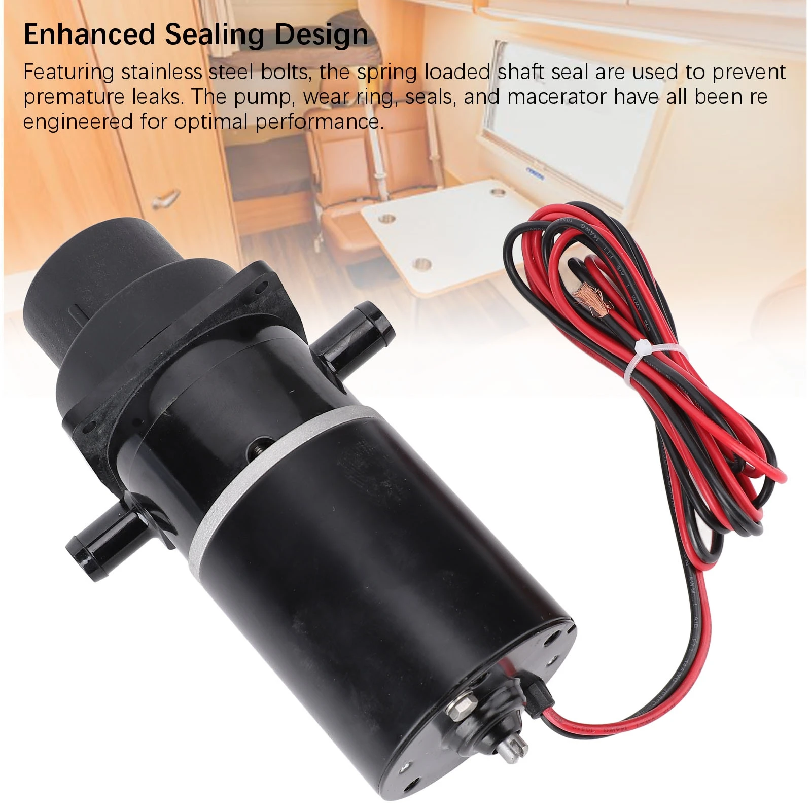 Marine Toilet Pump Assembly Kit Electric Toilet Macerator Sub Assembly Effortless Replacement for 37010 Series
Marine Toilet Pump Assembly Kit Electric Toilet Macerator Sub Assembly Effortless Replacement for 37010 Series