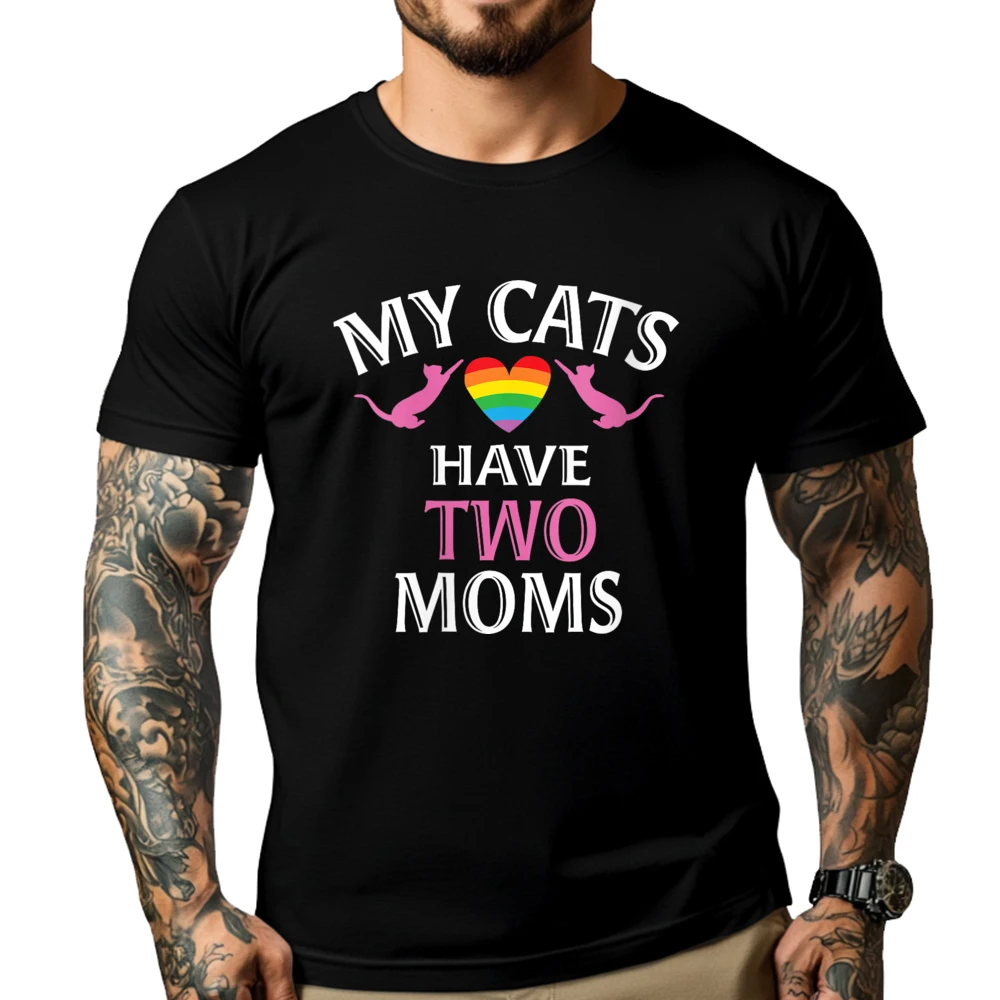Cat Moms Lgbtq Pride Month Rainbow Lesbian Equality Two Moms Graphic Shirts Men Adult Fall T-Shirt Cool
Cat Moms Lgbtq Pride Month Rainbow Lesbian Equality Two Moms Graphic Shirts Men Adult Fall T-Shirt Cool