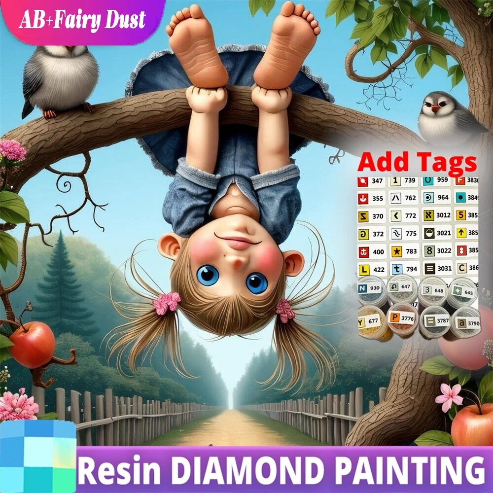 Resin AB Fairy Dust 5D DIY Diamond Painting Girl Portrait Cartoon Picture Rhinestones Mosaic Bird Embroidery New Arrival Wall Ar
Resin AB Fairy Dust 5D DIY Diamond Painting Girl Portrait Cartoon Picture Rhinestones Mosaic Bird Embroidery New Arrival Wall Ar