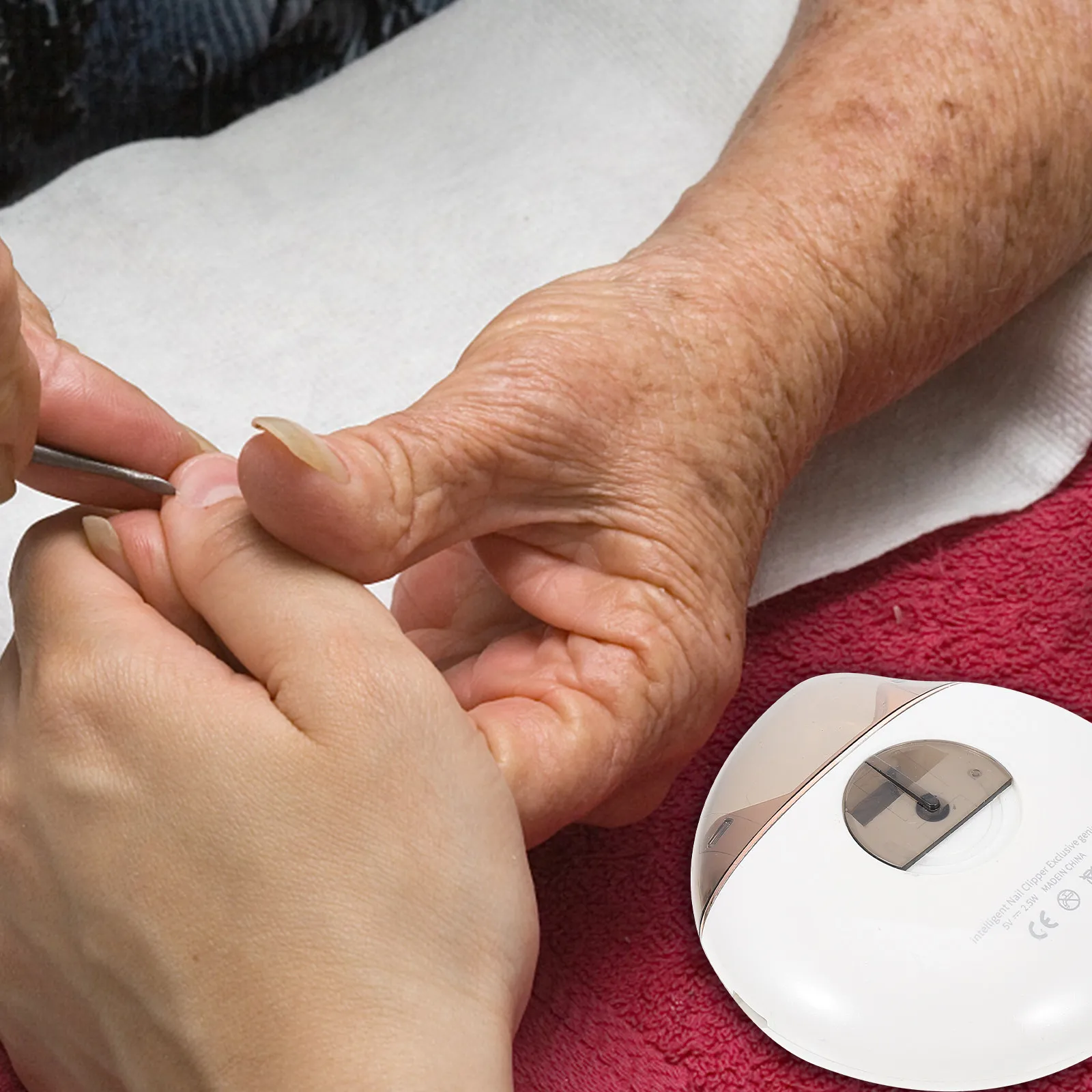 1Set Electric Nail Trimmer Lightweight with Replacement Heads Easy to Use Nail Care Set for and Babies
1Set Electric Nail Trimmer Lightweight with Replacement Heads Easy to Use Nail Care Set for and Babies