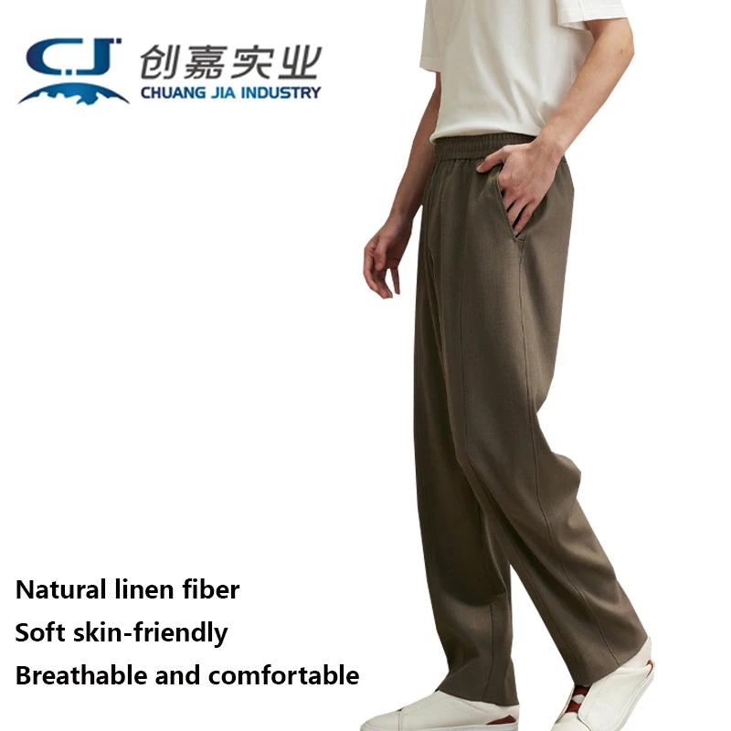 100% Natural Pure Linen Men's Long Pants with Elastic Waist, Comfortable and Breathable Outdoor Casual Pants
100% Natural Pure Linen Men's Long Pants with Elastic Waist, Comfortable and Breathable Outdoor Casual Pants