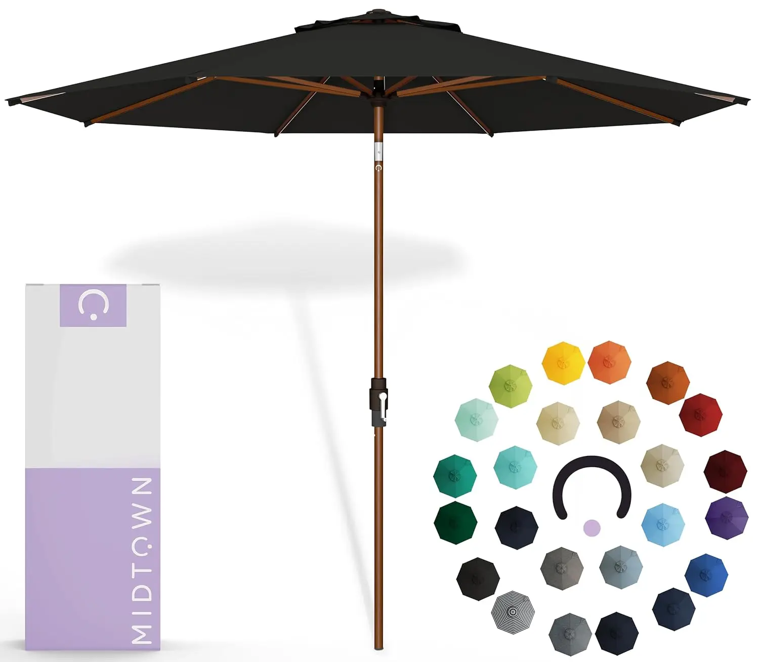 2-8 Ft Patio Umbrella 360° Swivel Tilt 8 Fiberglass Ribs UV Fabric Wooden Pole Deck Pool Garden Burgundy Customized
2-8 Ft Patio Umbrella 360° Swivel Tilt 8 Fiberglass Ribs UV Fabric Wooden Pole Deck Pool Garden Burgundy Customized