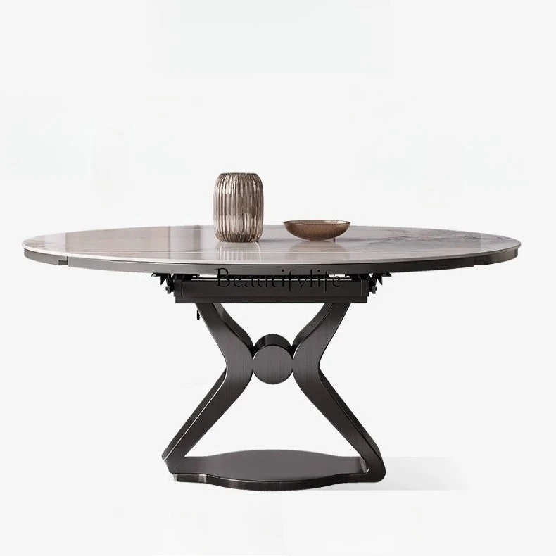 Italian light luxury rock slab dining table household small apartment modern simple table
Italian light luxury rock slab dining table household small apartment modern simple table