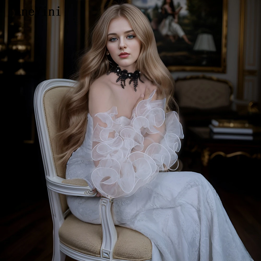JaneVini Romantic Off White 60cm Long Bridal Gloves Fingerless Sheer Tulle Ruffles Gloves DIY Length Wedding Party Accessories
JaneVini Romantic Off White 60cm Long Bridal Gloves Fingerless Sheer Tulle Ruffles Gloves DIY Length Wedding Party Accessories