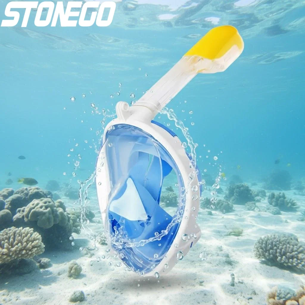 Full Face Snorkel Mask 180 Degree View Anti Fog Anti Leak Design with Breathing Tube and Camera Mount for Snorkeling and Diving
Full Face Snorkel Mask 180 Degree View Anti Fog Anti Leak Design with Breathing Tube and Camera Mount for Snorkeling and Diving