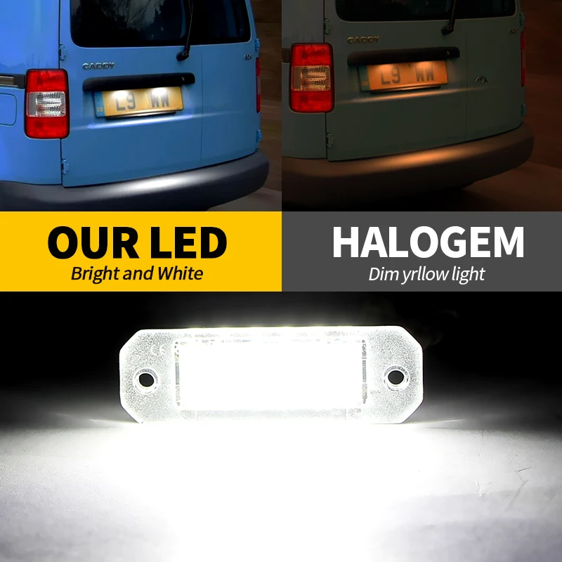 2PCS LED License Plate Lights Canbus For VW Transporter T5 2003-2015 T6 Barn Door 2015-2019 Caddy 2004-2017 Number Plate Lamps
2PCS LED License Plate Lights Canbus For VW Transporter T5 2003-2015 T6 Barn Door 2015-2019 Caddy 2004-2017 Number Plate Lamps