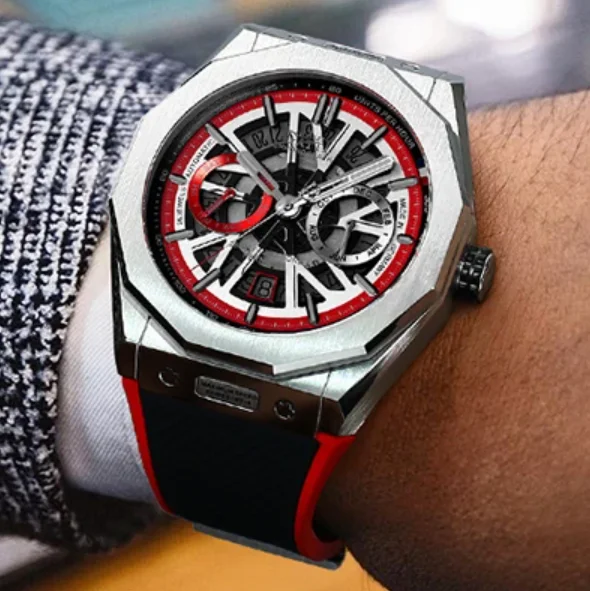 BONEST GATTI Men Automatic Watch 42mm Mechanical Wristwatch Waterproof Sapphire Luminous Skeleton Dual Calendar Month Week
BONEST GATTI Men Automatic Watch 42mm Mechanical Wristwatch Waterproof Sapphire Luminous Skeleton Dual Calendar Month Week