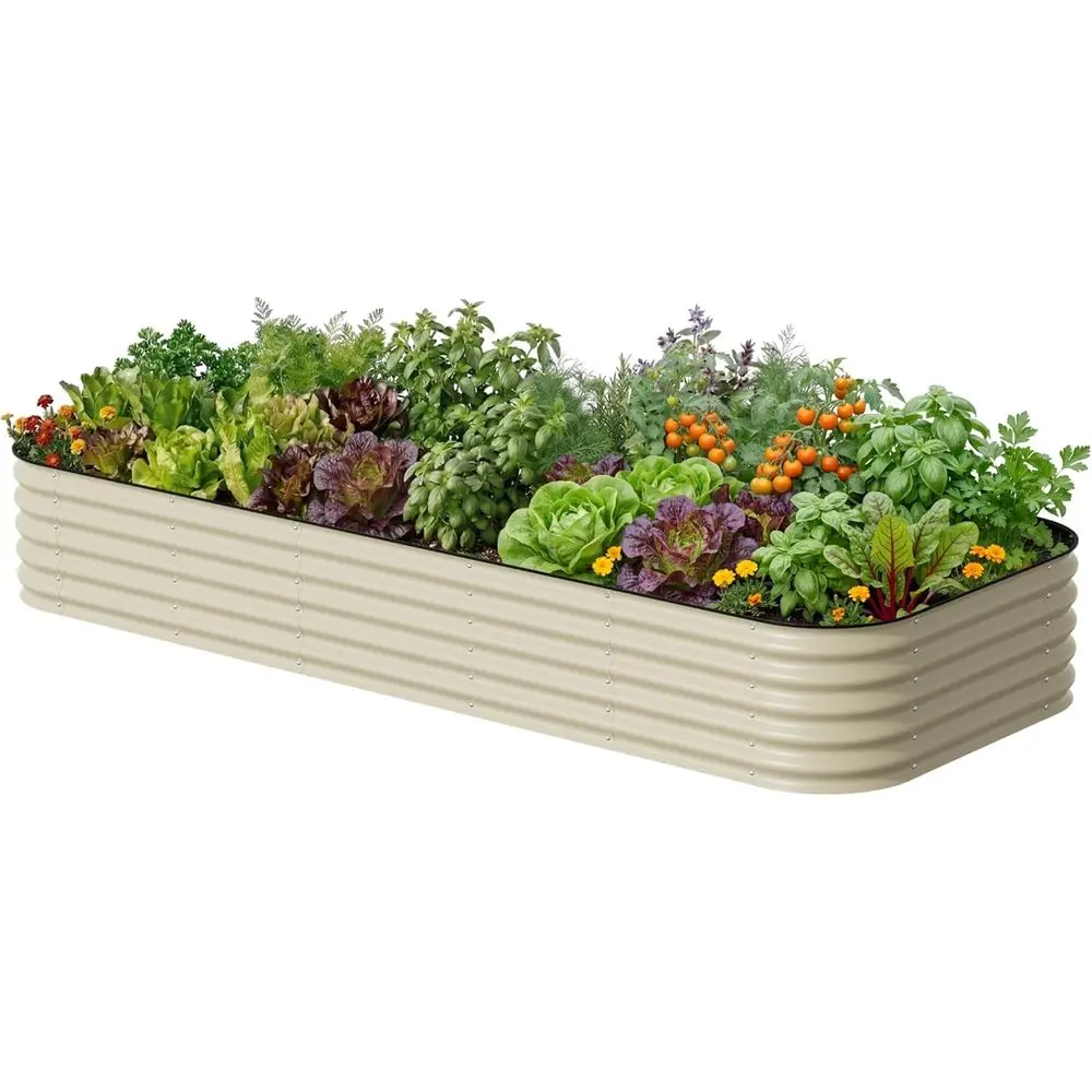 Giant 17 Tall 4x10' Metal Raised Garden Bed Kit for Veggies, Flowers, Herbs in Pearl White
Giant 17 Tall 4x10' Metal Raised Garden Bed Kit for Veggies, Flowers, Herbs in Pearl White