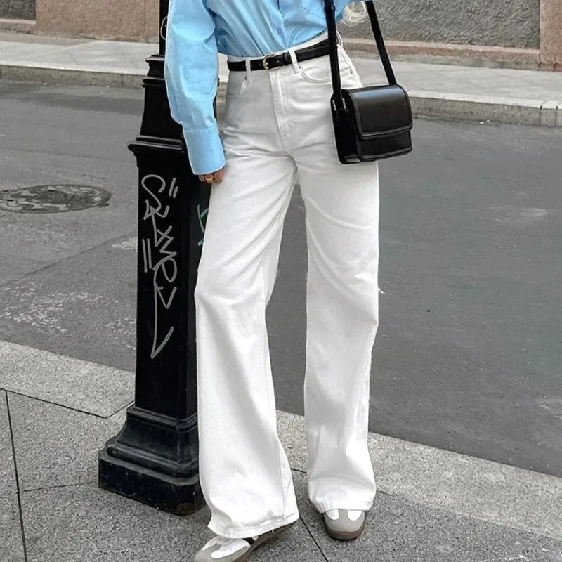 New White Fashionable Wide Leg Jeans Women's Spring Summer High Waist Slim Straight Long Pants Versatile Casual High Waist Jeans
New White Fashionable Wide Leg Jeans Women's Spring Summer High Waist Slim Straight Long Pants Versatile Casual High Waist Jeans