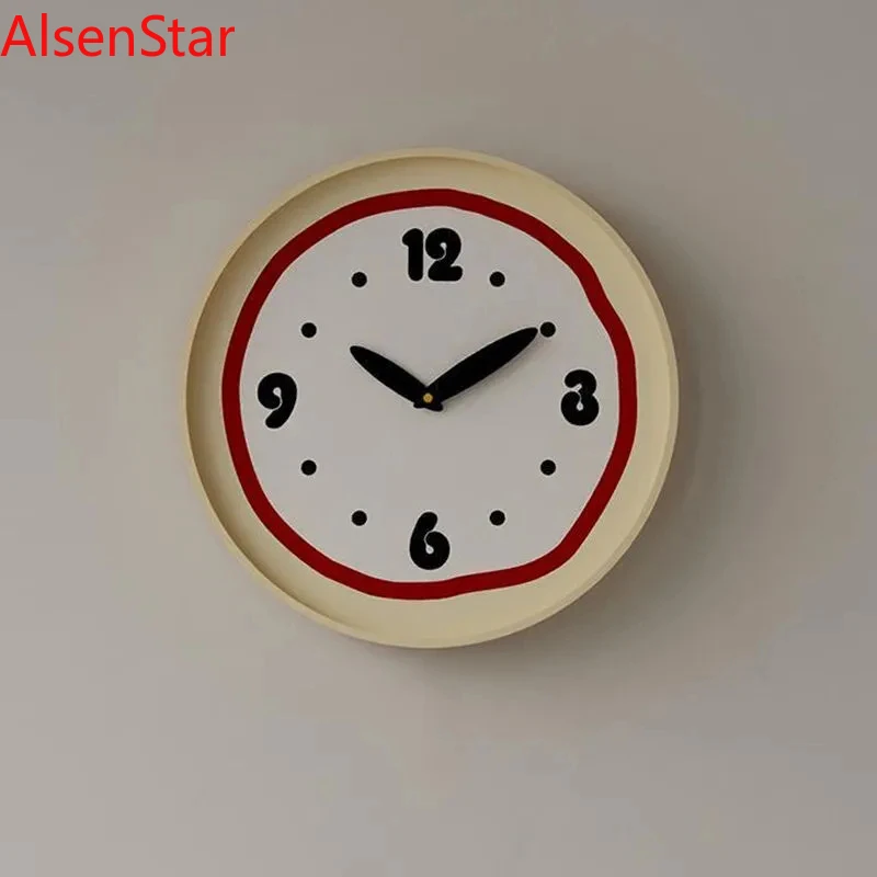 Cream Wind Ins Wall Clock Nordic Silent Simple Contrast Living Room Wall Hanging Clock Watch Home Decoration
Cream Wind Ins Wall Clock Nordic Silent Simple Contrast Living Room Wall Hanging Clock Watch Home Decoration