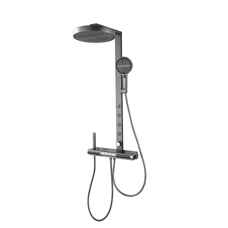 Smart shower shower set German bathroom household gun gray digital ambient light
Smart shower shower set German bathroom household gun gray digital ambient light