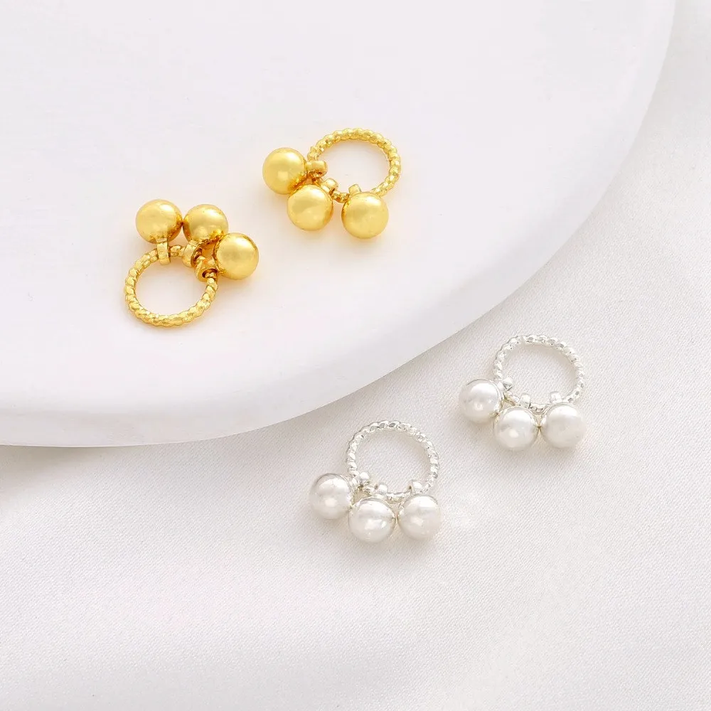 Thick Silver Plated Responsive Three Hanging Ball Batch Wreath Pendant DIY Bracelet Necklace Ear Hanging Ear Jewelry Accessories
Thick Silver Plated Responsive Three Hanging Ball Batch Wreath Pendant DIY Bracelet Necklace Ear Hanging Ear Jewelry Accessories