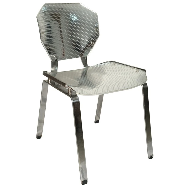 Industrial style cafe restaurant back chair stainless steel dining chair metal armless chair
Industrial style cafe restaurant back chair stainless steel dining chair metal armless chair