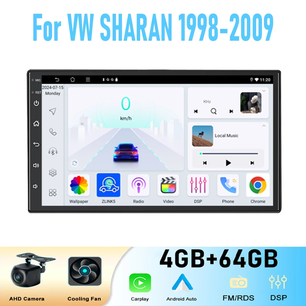 7" For VW SHARAN 1998-2009 4-64GB Radio Wireless Carplay Adnroid 15 Auto Head GPS Navi WIFI Car Stereo Radio Google Map
7" For VW SHARAN 1998-2009 4-64GB Radio Wireless Carplay Adnroid 15 Auto Head GPS Navi WIFI Car Stereo Radio Google Map