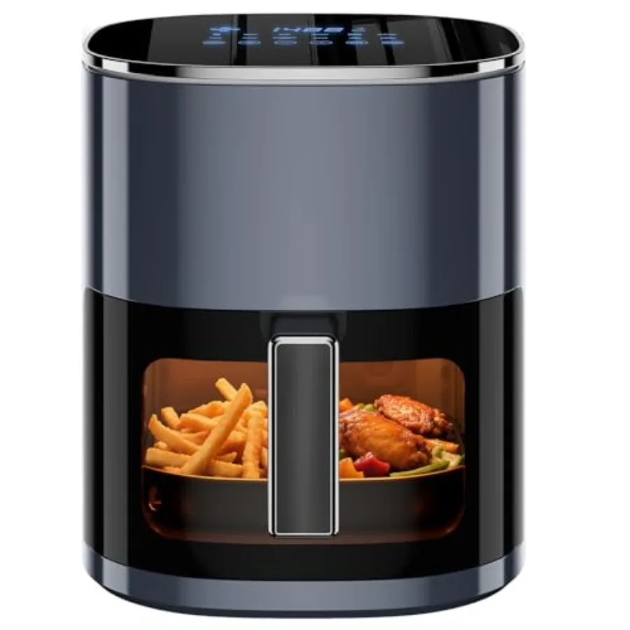 12-in-1 Air Fryer 6.3 Digital Preset Airfryer with Visible Window Nonstick and Dishwasher-Safe Basket Air Fry Roast Bake Dehydr
12-in-1 Air Fryer 6.3 Digital Preset Airfryer with Visible Window Nonstick and Dishwasher-Safe Basket Air Fry Roast Bake Dehydr