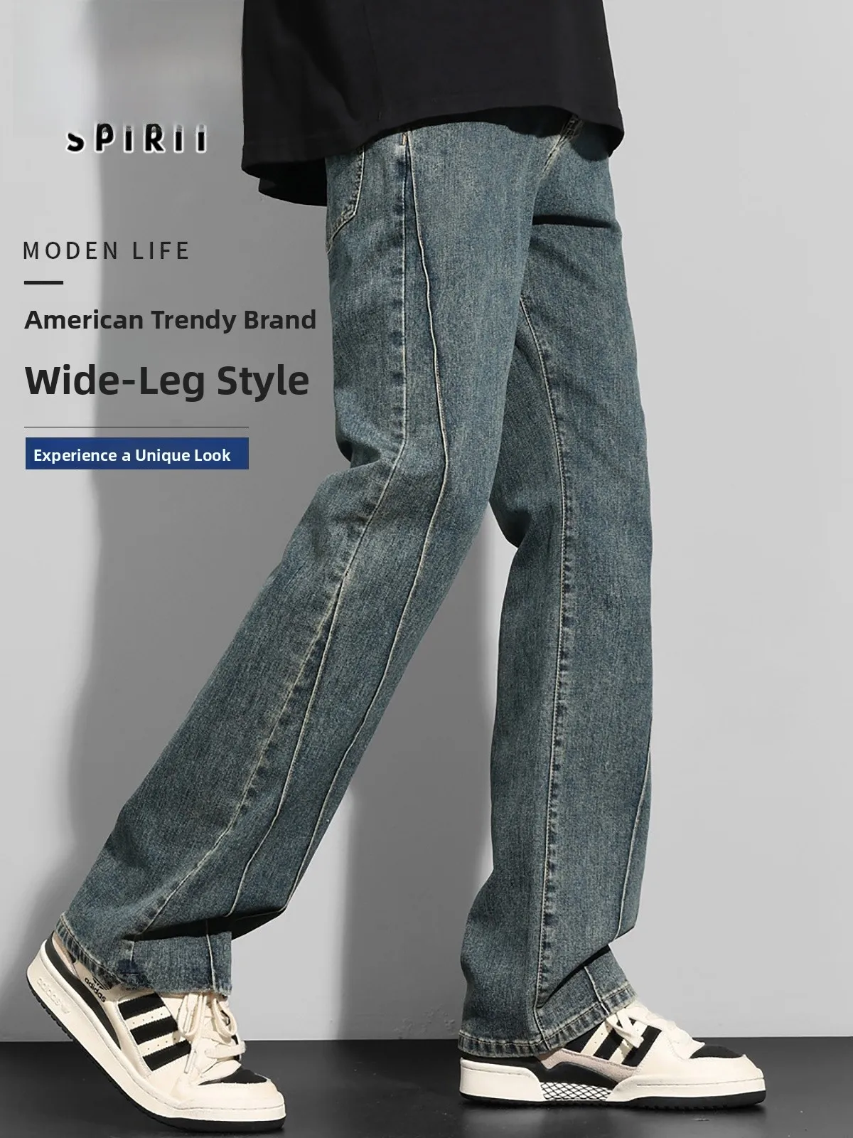 Men's Retro American Washed Loose Straight Leg Jeans Summer Thin Cotton Polyester Blend Wear Resistant Straight Tube Tro...
Men's Retro American Washed Loose Straight Leg Jeans Summer Thin Cotton Polyester Blend Wear Resistant Straight Tube Tro...