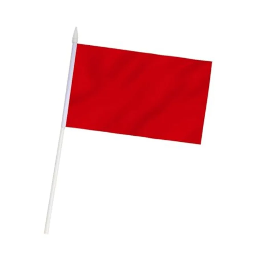 Red Mini Flag 100 Pack - Hand Held Small Miniature Solid Red Blank Flags on Stick - Fade Resistant and Vivid Colors - 5x8 Inch
Red Mini Flag 100 Pack - Hand Held Small Miniature Solid Red Blank Flags on Stick - Fade Resistant and Vivid Colors - 5x8 Inch