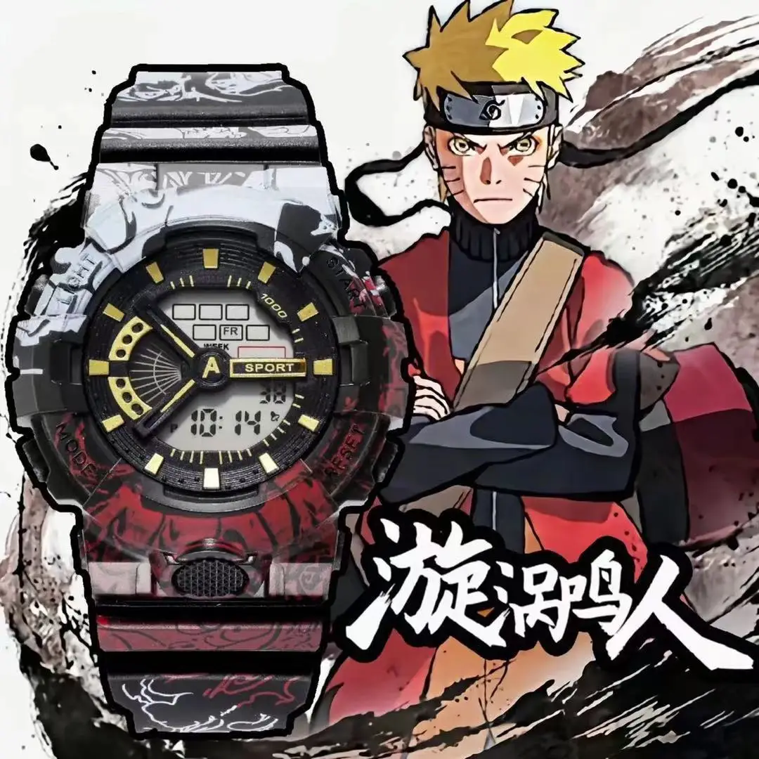 Naruto watch sports digital watch square, silent, with night light, stopwatch, date, alarm clock, the best gift for good friends
Naruto watch sports digital watch square, silent, with night light, stopwatch, date, alarm clock, the best gift for good friends