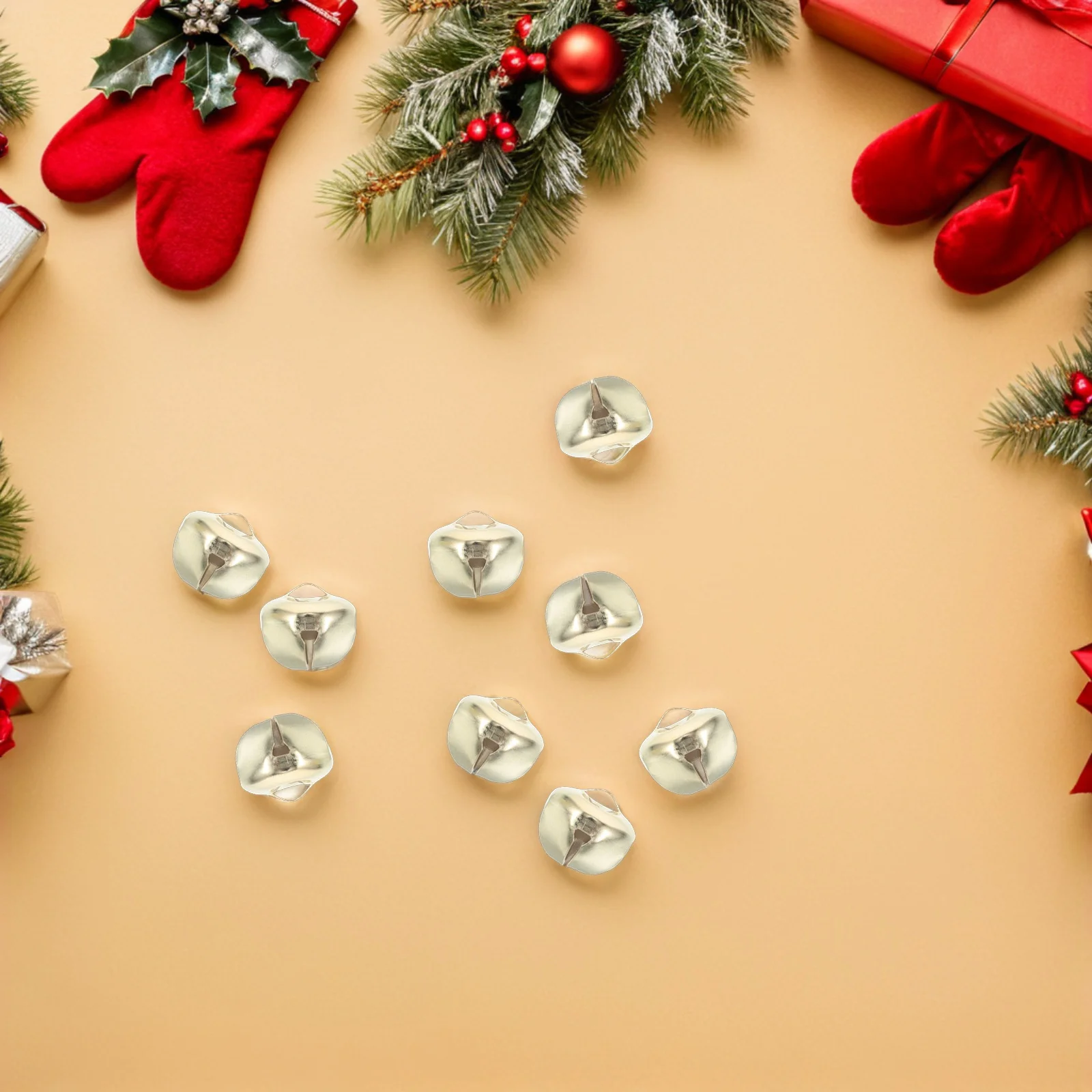 200Pcs Golden Cross Small Vintage Jingle Bells for DIY Christmas Craft Tree Wreath Decoration Golden Bell Pendant
200Pcs Golden Cross Small Vintage Jingle Bells for DIY Christmas Craft Tree Wreath Decoration Golden Bell Pendant