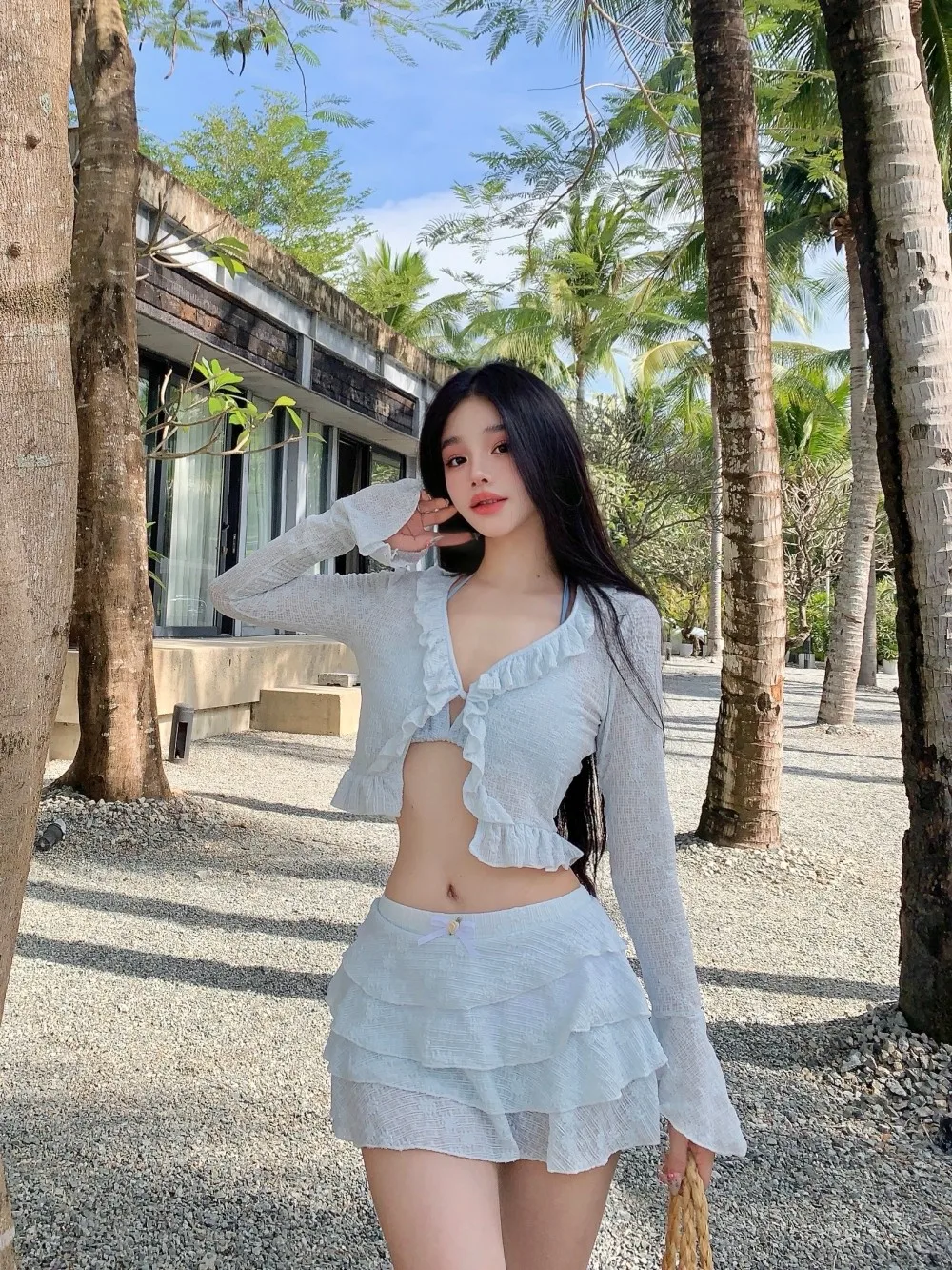 Dopamine Bikini Seductive Glamorous Sultry Bikini Set Long-Sleeve Elegant Coverup Swimsuit High-End Resort Beach Swimwear
Dopamine Bikini Seductive Glamorous Sultry Bikini Set Long-Sleeve Elegant Coverup Swimsuit High-End Resort Beach Swimwear