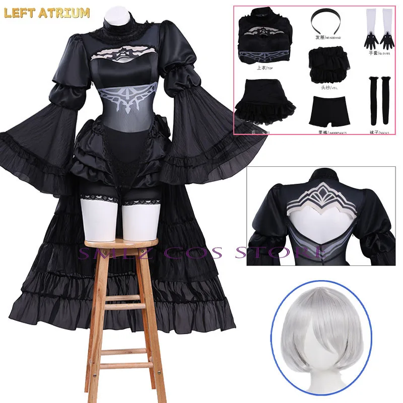 Anime No. 2 Type B Cosplay Costume Game NieR Automata 2B Wedding Dress Uniform Wig Set Halloween Party Play Outfits for Woman
Anime No. 2 Type B Cosplay Costume Game NieR Automata 2B Wedding Dress Uniform Wig Set Halloween Party Play Outfits for Woman