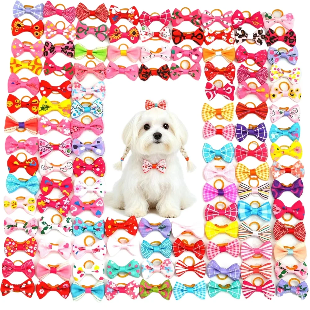 50 PCS Dog Hair Bonds Dog Hair Accessories Handmade Movable Puppy Bows for Dogs and Cats Cute Pet Bulk Accessorries Wholesale
50 PCS Dog Hair Bonds Dog Hair Accessories Handmade Movable Puppy Bows for Dogs and Cats Cute Pet Bulk Accessorries Wholesale
