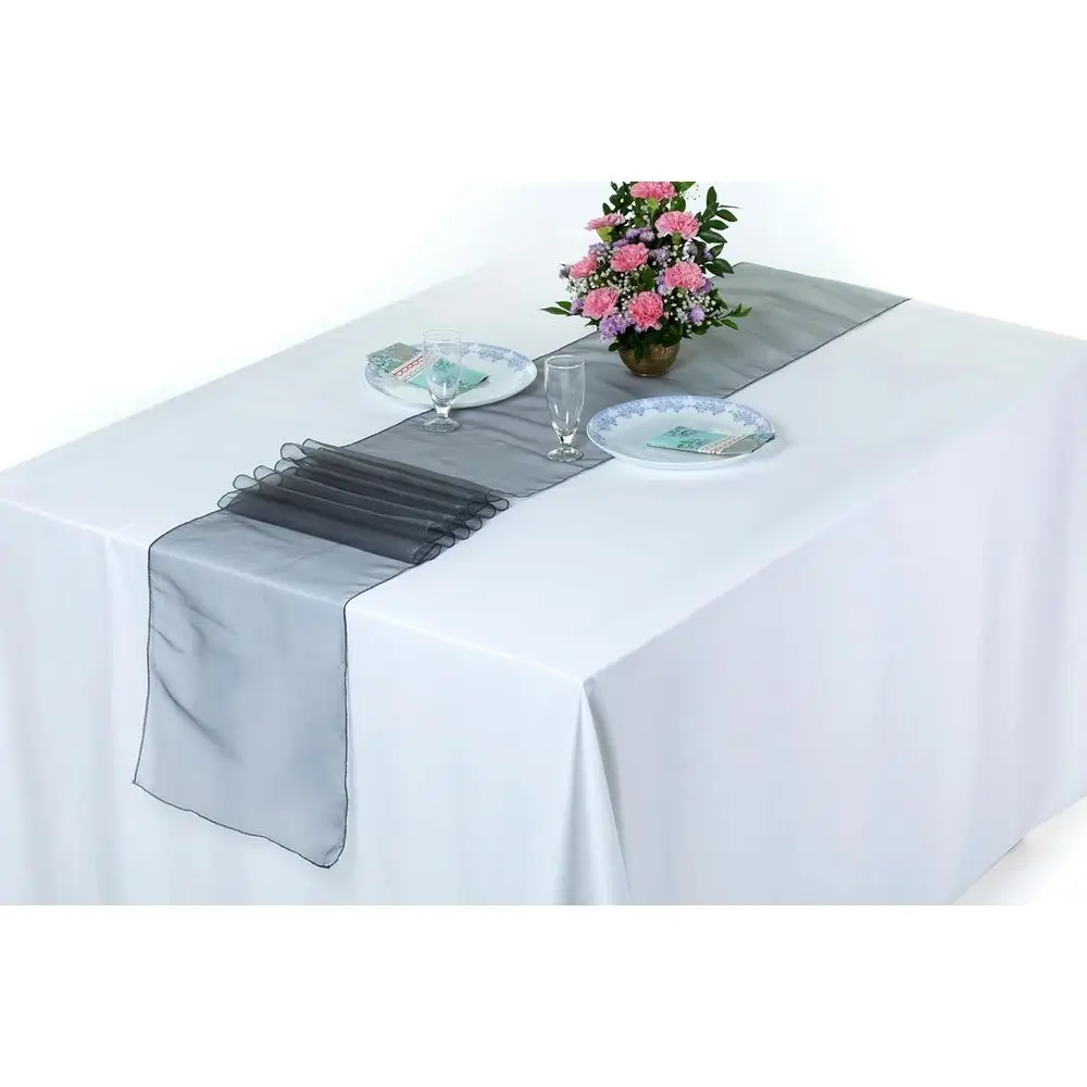 12x108 Inch Organza Table Runners, Pack of 15, Premium for Weddings, Parties, and Banquets, Silver Gray Silk Fabric Decoration
12x108 Inch Organza Table Runners, Pack of 15, Premium for Weddings, Parties, and Banquets, Silver Gray Silk Fabric Decoration