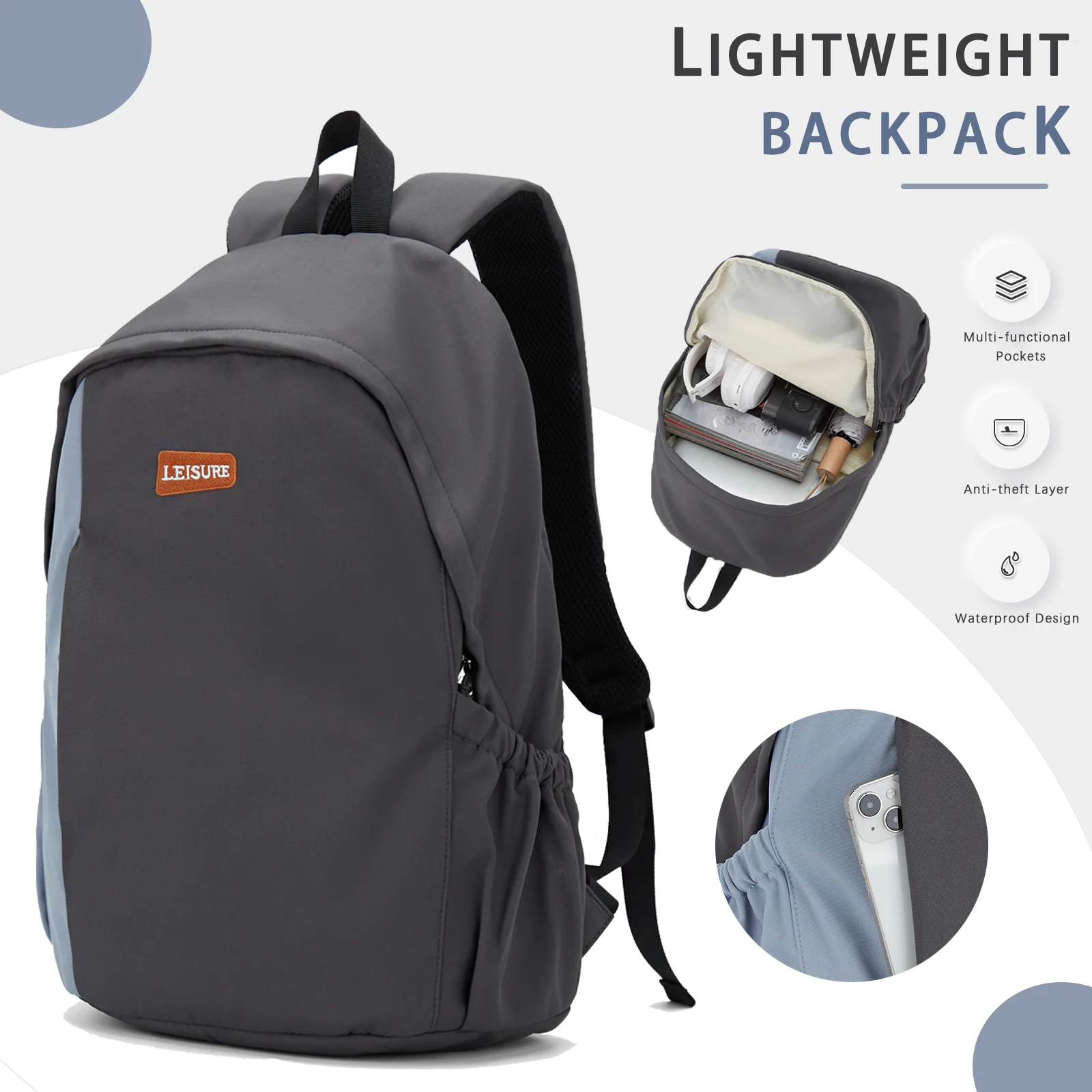 Boys Laptop Backpack for Teen Girls, Solid College School Backpack Lightweight Bookbag, Travel Durable Backpack for Men Women
Boys Laptop Backpack for Teen Girls, Solid College School Backpack Lightweight Bookbag, Travel Durable Backpack for Men Women