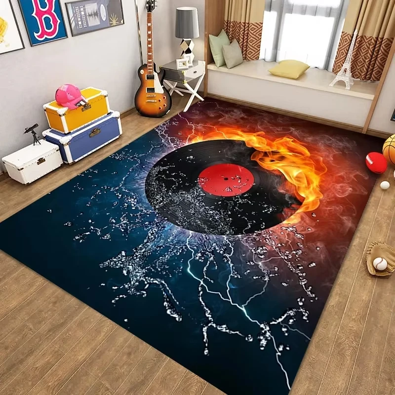 VIKAMA Music Pattern Printed Crystal Fleece Carpet for Bedroom Living Room Entrance Anti-Slip Floor Mat Home Decor
VIKAMA Music Pattern Printed Crystal Fleece Carpet for Bedroom Living Room Entrance Anti-Slip Floor Mat Home Decor