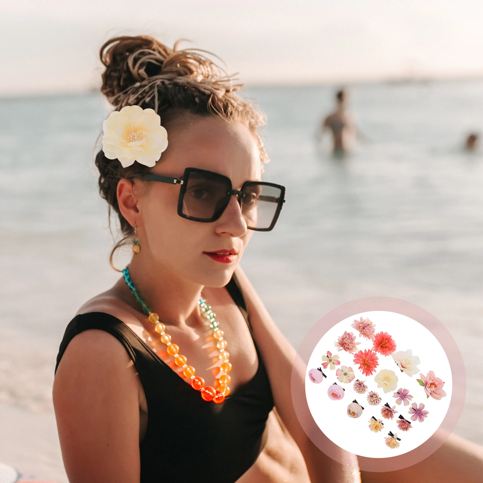 21pcs Silk Flower Barrettes For Women Girls Toddler Kids Elegant Accessories Wedding Prom Daily Use Lovely Decorative Flower
21pcs Silk Flower Barrettes For Women Girls Toddler Kids Elegant Accessories Wedding Prom Daily Use Lovely Decorative Flower
