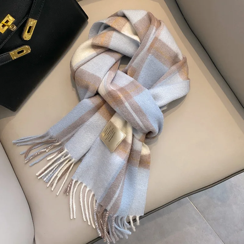 Winter British Plaid Wool Scarf Women - Thick Long Fringe Wrap, Warm Couple Versatile Shawl Neck Warmer
Winter British Plaid Wool Scarf Women - Thick Long Fringe Wrap, Warm Couple Versatile Shawl Neck Warmer