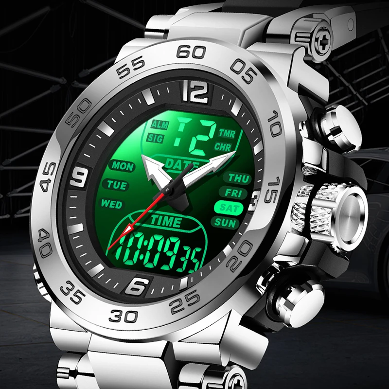 FOXBOX mens wristwatch 2026 luminous sports quartz dual luxury waterproof date week Fashion military watches men reloj hommes
FOXBOX mens wristwatch 2026 luminous sports quartz dual luxury waterproof date week Fashion military watches men reloj hommes