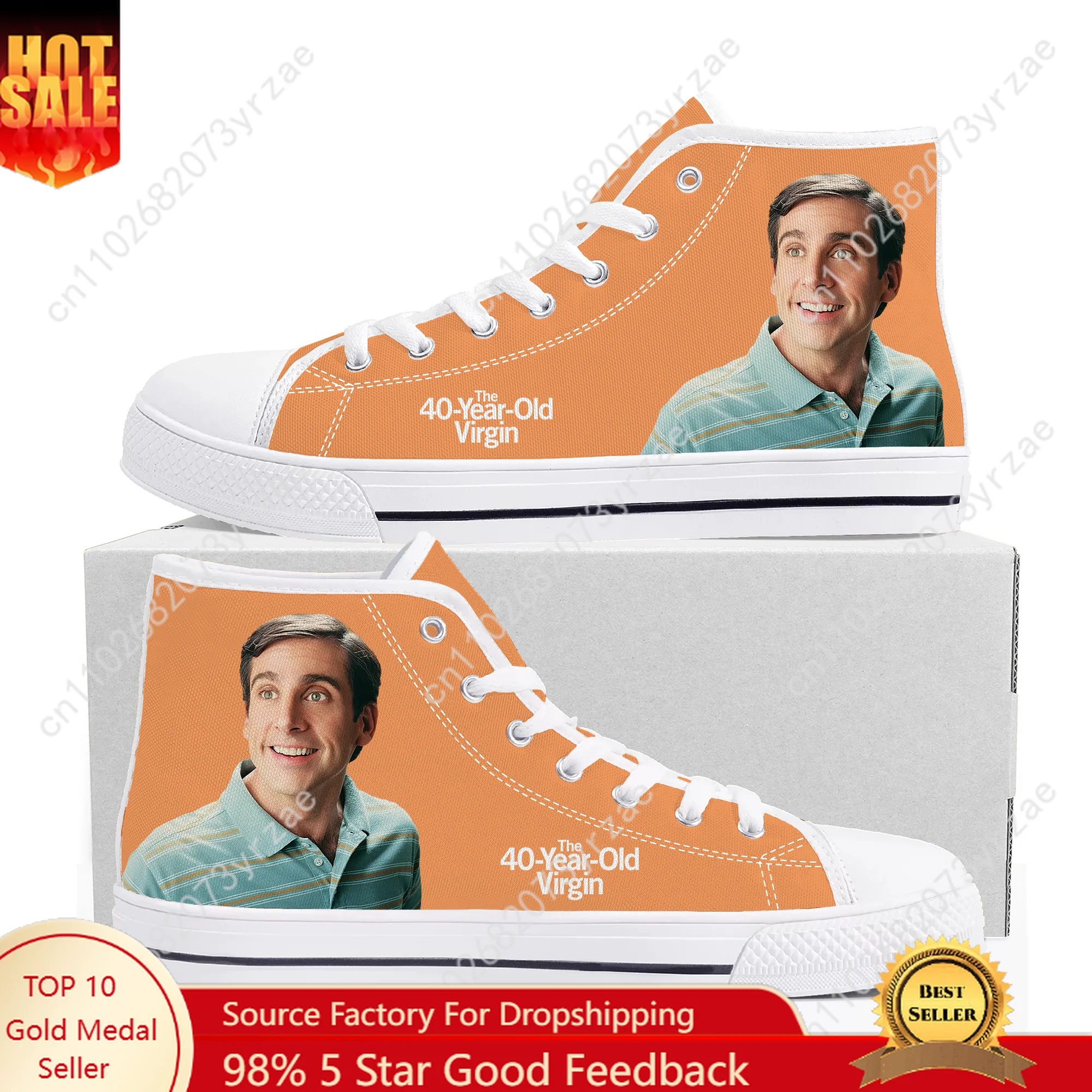 The 40 Year Old Virgin High Top High Quality Sneaker Mens Womens Teenager Canvas Sneaker Casual Patterns Shoe Customized Shoes
The 40 Year Old Virgin High Top High Quality Sneaker Mens Womens Teenager Canvas Sneaker Casual Patterns Shoe Customized Shoes