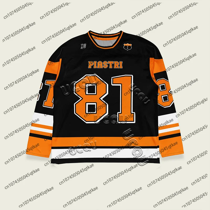 Джерси с длинными рукавами Oscar Piastri Racing Number 81, модная дышащая быстросохнущая спортивная футболка унисекс с круглым вырезом и короткими рукавами
Джерси с длинными рукавами Oscar Piastri Racing Number 81, модная дышащая быстросохнущая спортивная футболка унисекс с круглым вырезом и короткими рукавами