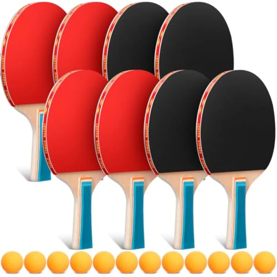 Table Tennis Paddle Set Table Tennis Rackets Bulks Paddles Portable Accessories for Indoor Outdoor, Color Handle
Table Tennis Paddle Set Table Tennis Rackets Bulks Paddles Portable Accessories for Indoor Outdoor, Color Handle