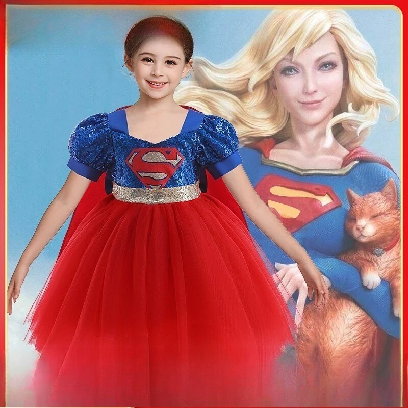 New BeastKingdom Superman Fashion Trend High Value Princess Dress Girls Stage Performance Costume Cape Children's Day Gifts
New BeastKingdom Superman Fashion Trend High Value Princess Dress Girls Stage Performance Costume Cape Children's Day Gifts